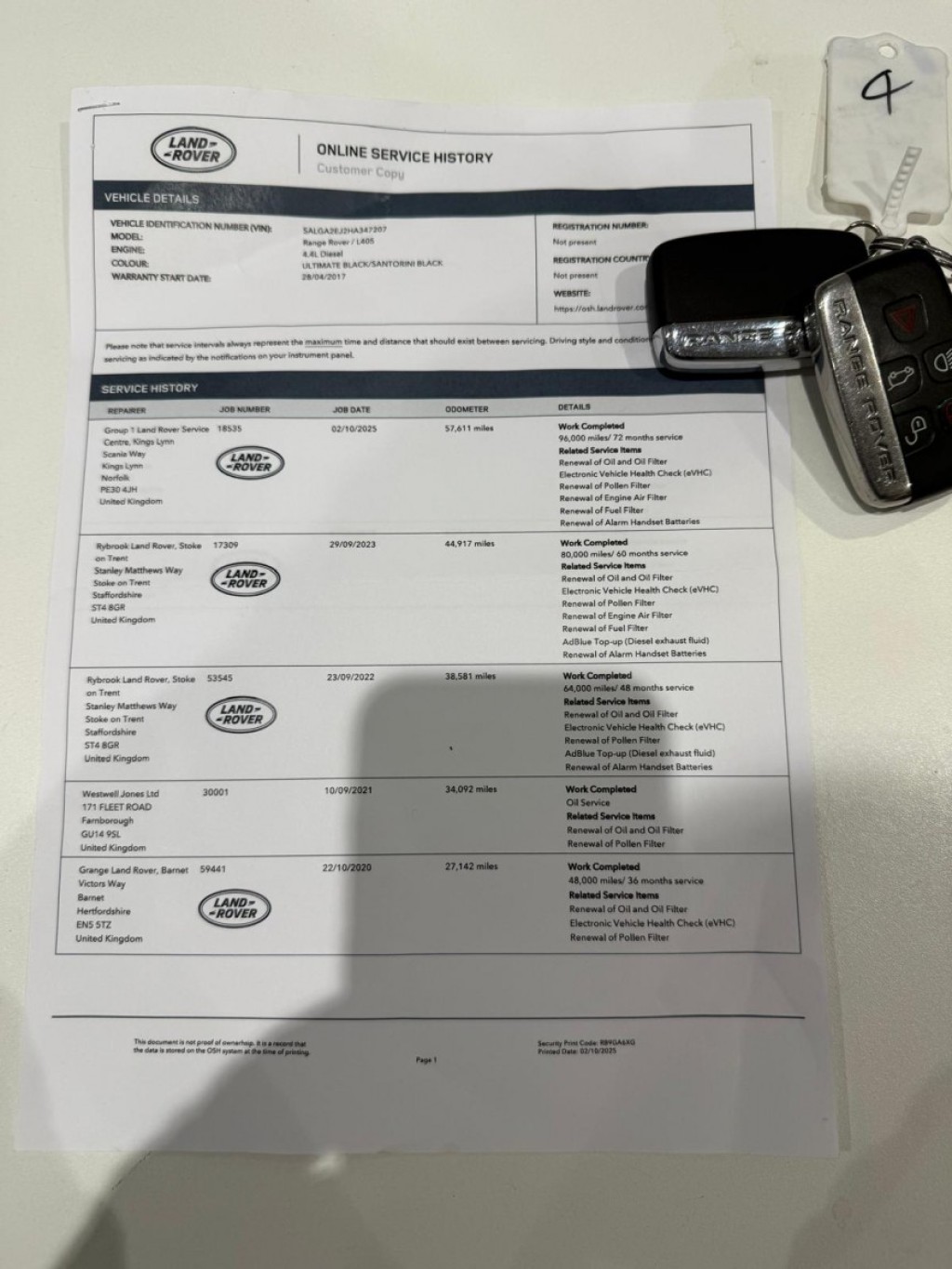 LAND ROVER RANGE ROVER